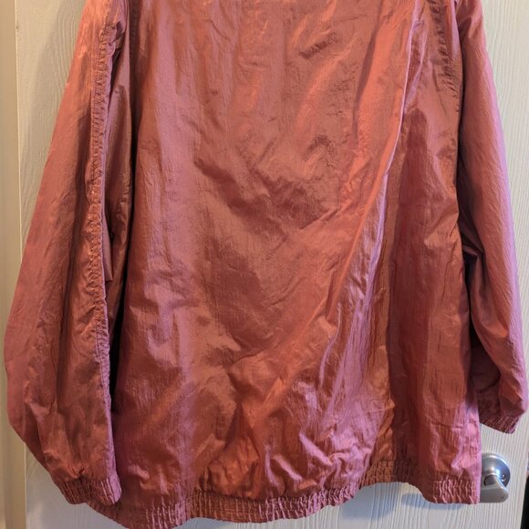 Tudor Court Vintage Blush Windbreaker Size 3x Womens Plus Jacket - Picture 2 of 4